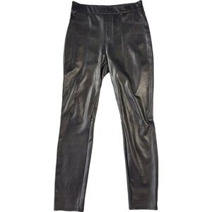 SPANX Faux Leather Like Noir black high waist skinny pants size S